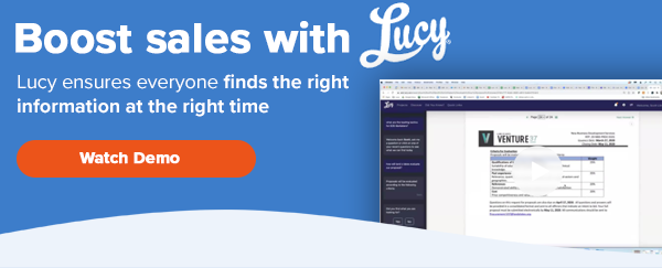 Boost Sales with Lucy. Find answers in just a few minutes.