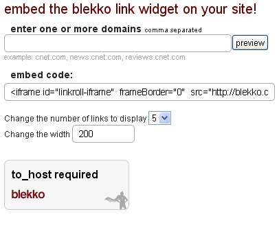 Blekko-Link-Widget