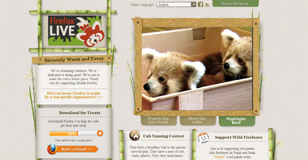 Mozilla Promotes Firefox 4 With Red Panda 