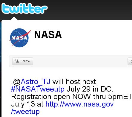 NASA-Live-Tweets