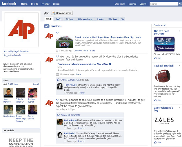 Associated Press Facebook Page