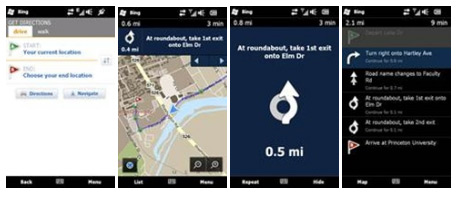 Bing app updates for windows phone - navigation feature