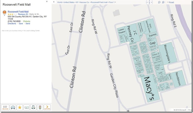 Bing Mall Maps