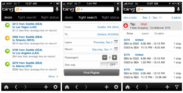 Bing for Mobile for iPhone gets update with new travel features