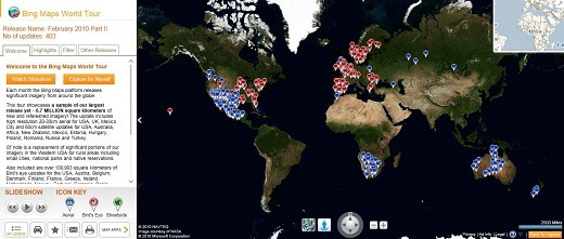 Bing World Tour app launched today