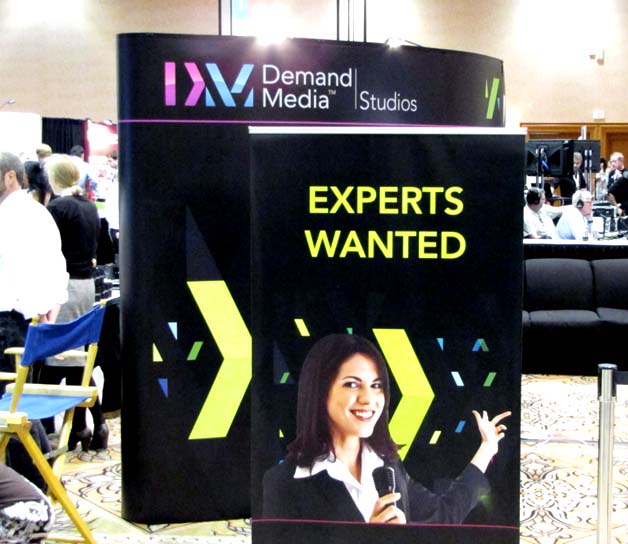 Demand Media - Experts Wanted (Exhibit at BlogWorld)