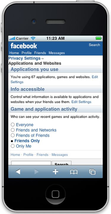 Facebook Mobile Privacy 