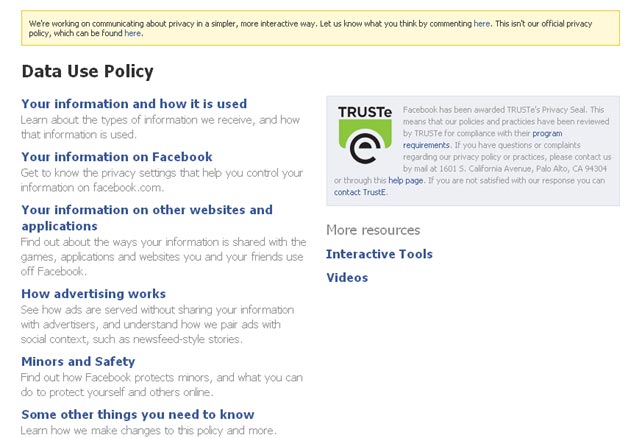 Facebook Privacy Policy Gets A Makeover