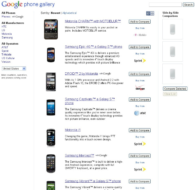 Google Phone Gallery