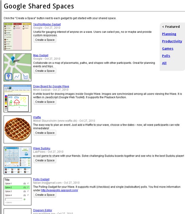 Google Shared Spaces