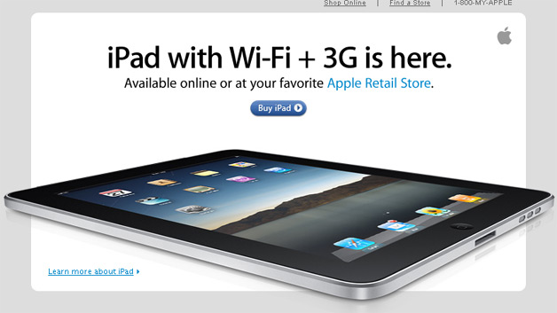 iPad 3G Version Launches Today