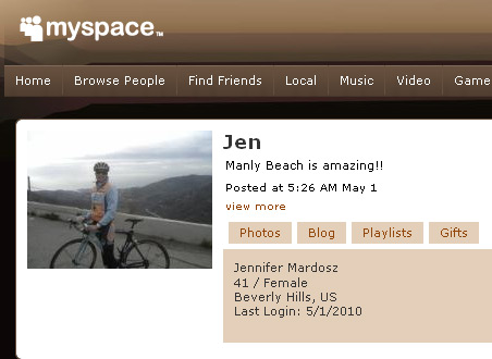 Jennifer Mardosz on MySpace