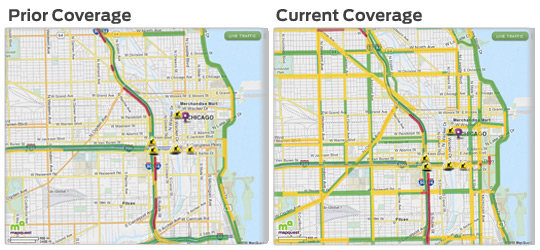 MapQuest's Live Traffic Coverage - Before and After