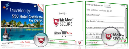 McAfee Secure Ads - Through Adgregate