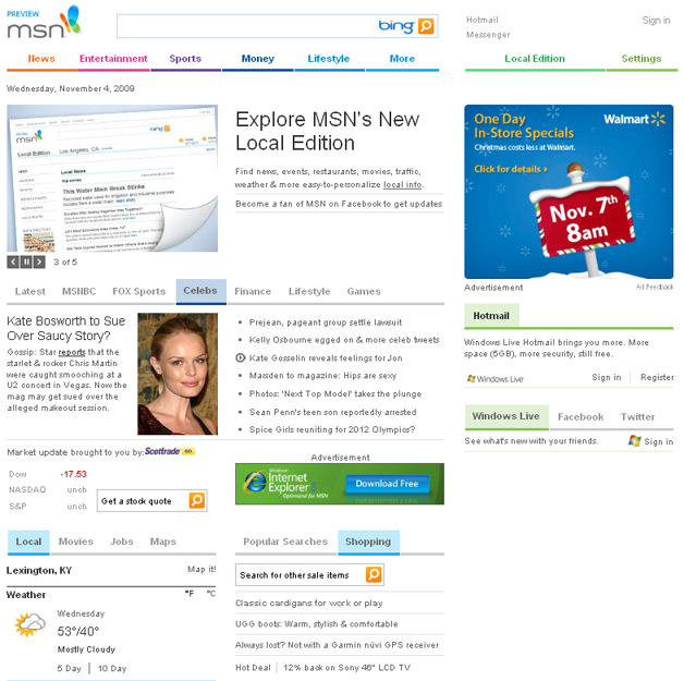 MSN Redesign