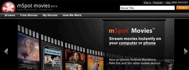 mSpot Movies - Stream to iPad, iPhone