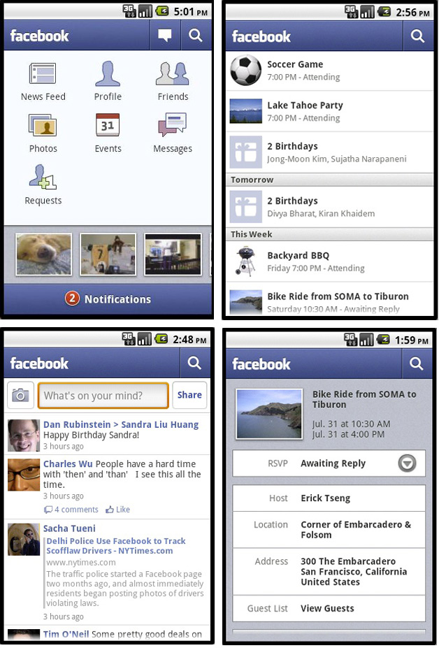 New Facebook Android App