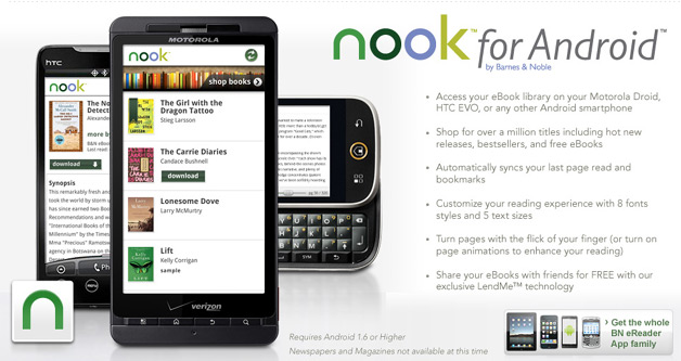 Nook for Android Launched