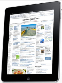 New York Times on iPad - Would you support taxes on consumer electronics like the iPad to save journalism? 