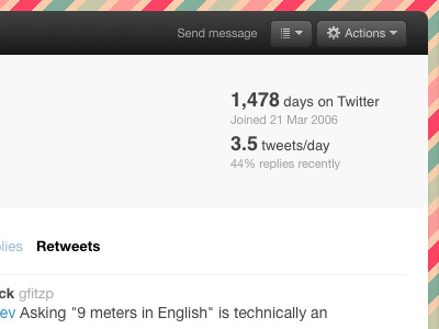 Partial Twitter Redesign - As Shown by Twitter Designer Doug Bowman