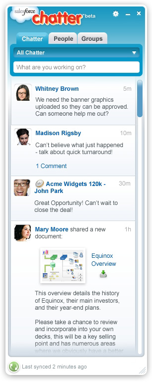 Salesforce Chatter 