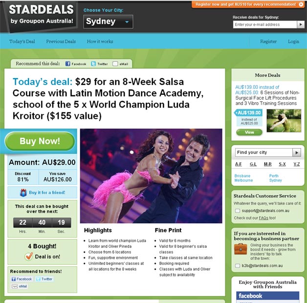 Stardeals - The Australian Groupon