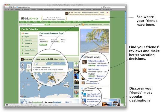 TripAdvisor Goes Facebook Instant Personalization