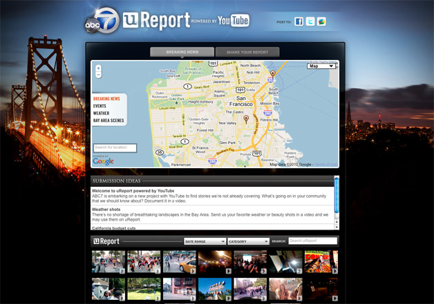 UReport from ABC7 and YouTube - Citizen Journalism in San Francisco