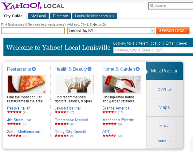 Yahoo Local 