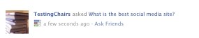 Facebook Questions status